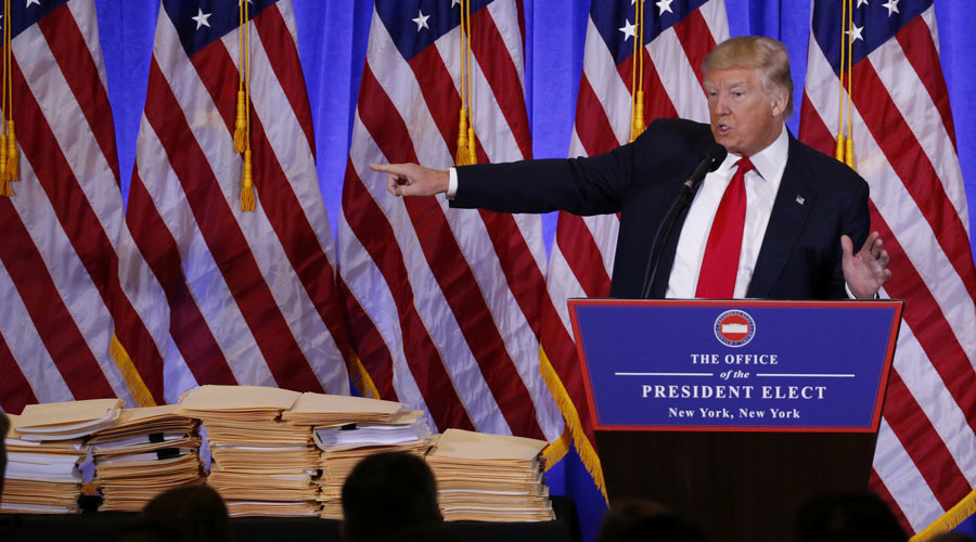 Trump slams BuzzFeed as 'failing pile of garbage,' rejects CNN question over 'fake' report