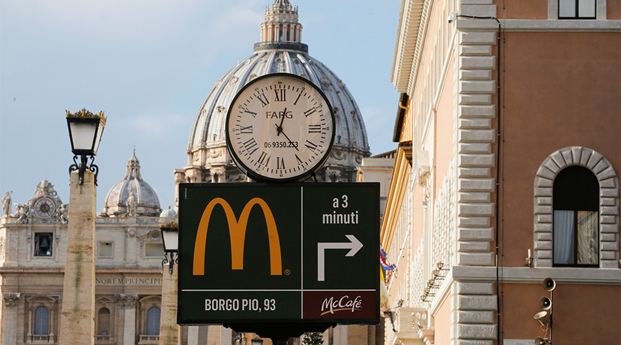 Vatican McDonald’s to give free meals to the poor