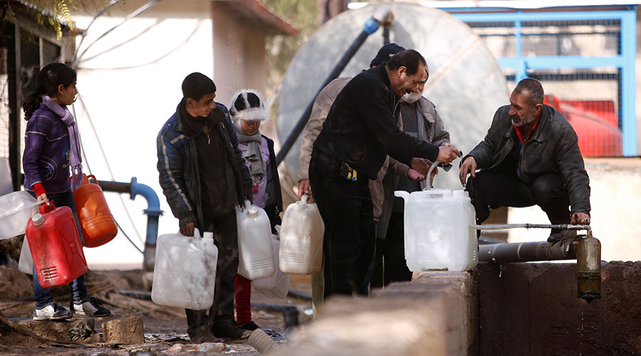 Govt workers enter Damascus water-source area to restore supply after deal with rebels