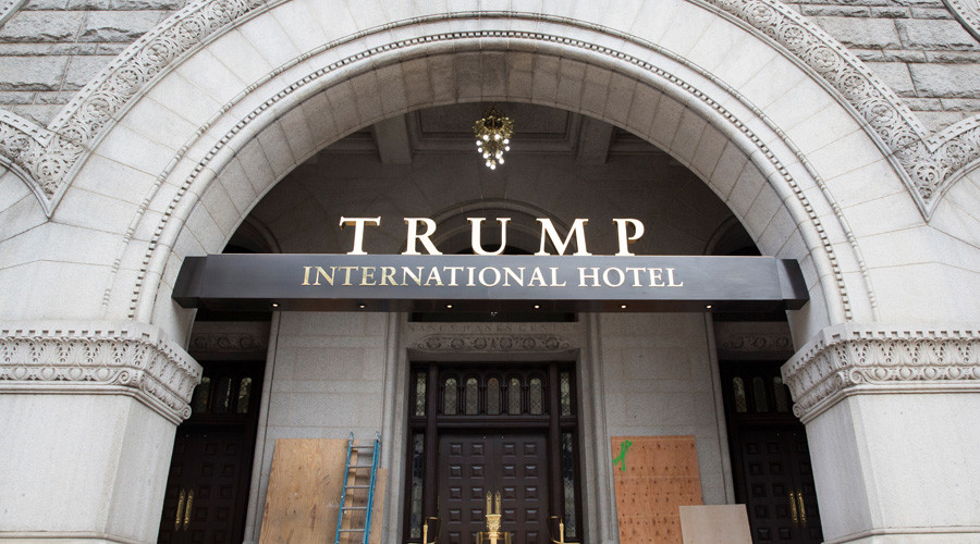 Protester tries to set himself on fire outside Trump hotel in Washington, DC
