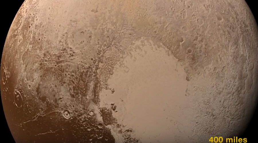 Colorful arrival: NASA unveils what landing approach to Pluto would look like (VIDEO)