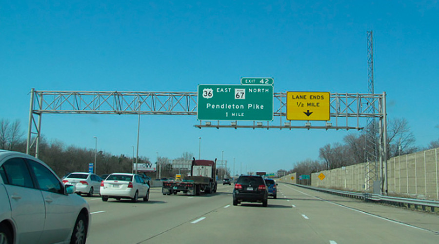 Epic load of marbles 'lost' in US interstate trailer turnover (PHOTO)