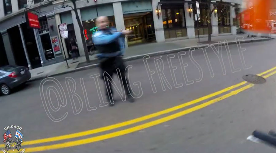 Coffee to go: Chicago cop throws hot drink at biker’s face (VIDEO)
