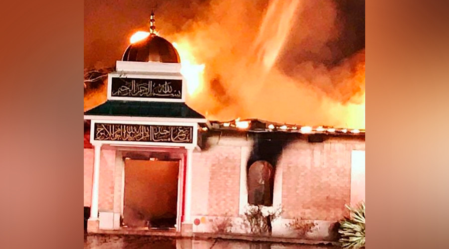 Texas mosque destroyed in blaze, fire chief urges community ‘not to jump to conclusions’ (PHOTOS)
