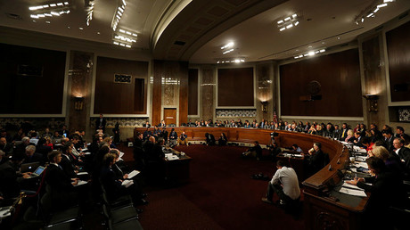 U.S.Director of National Intelligence James Clapper,Defense Under secretary for Intelligence Marcel Lettre and National Security Agency Director U.S.Navy Admiral Michael Rogers testify before a Senate Armed Services Committee hearing on foreign cyber threats, in Washington, January 5,2017. © Reuters