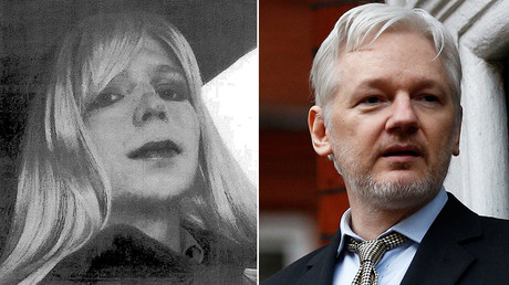 (L-R) Chelsea Manning and WikiLeaks founder Julian Assange © Reuters