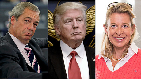 Nigel Farage (L), Donald Trump (C), Katie Hopkins (R) © Reuters / Globallookpress.com