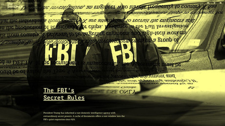 Screenshot of The Intercept's investigation, 'The FBI's Secret Rules'
