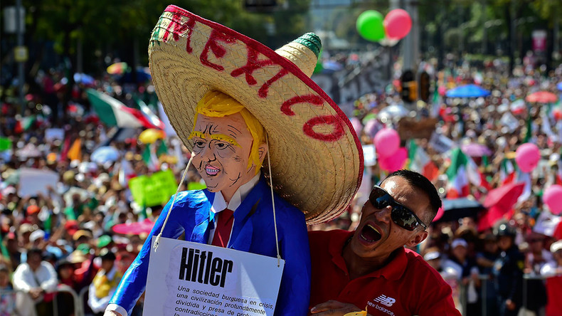 Thousands hold anti-Trump rally in Mexico