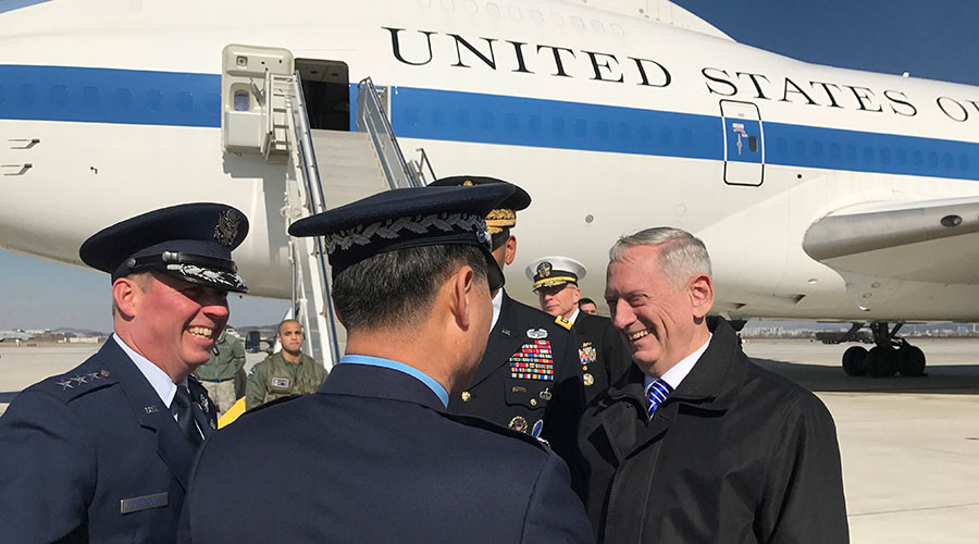 US new defense chief visits S. Korea, confirms commitment to disputed THAAD deployment