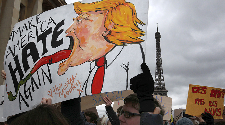 #NoBanNoWall: Anti-Trump protests continue throughout Europe & US