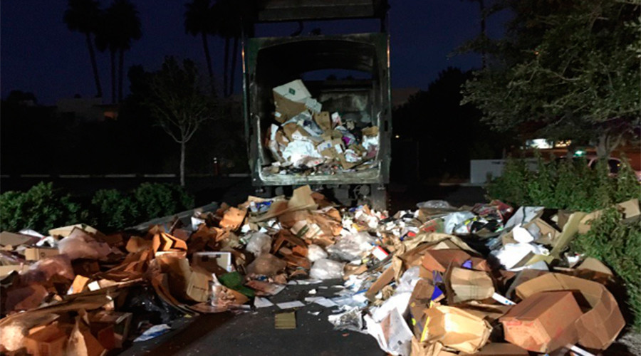 Cardboard saves homeless man from near death in garbage truck