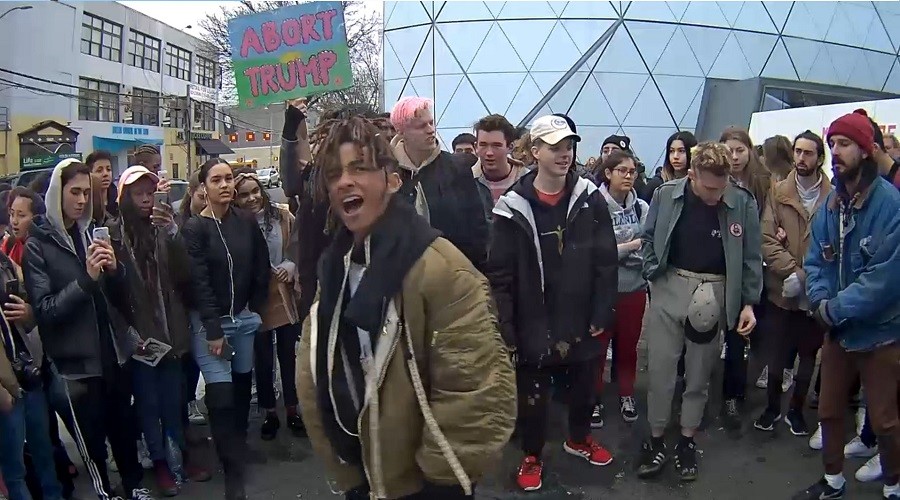 Shia LaBeouf’s ’He Will Not Divide Us’ art installation closed due to violence at museum