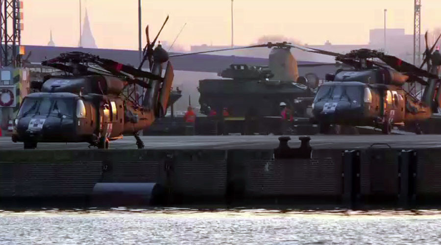 US military helicopters arrive in Germany amid NATO buildup in E. Europe (VIDEOS)