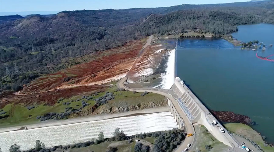 Oroville Dam Incredible Aerial Footage Shows Magnitude Of Repair