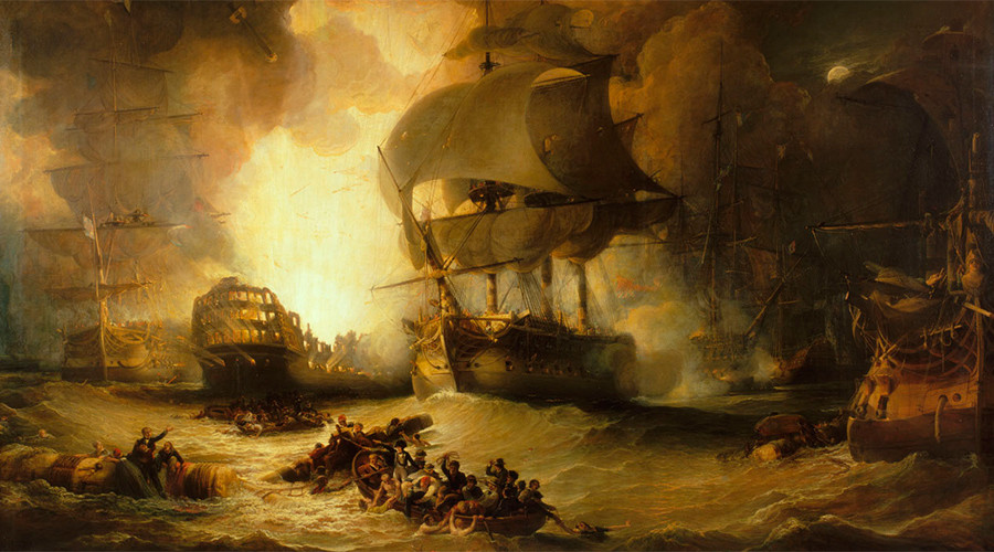 Massive French flag captured by Nelson’s fleet to go on display after 100yrs