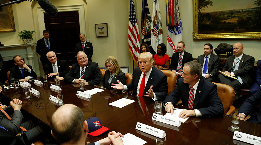 ‘Real leaks, fake news’: Trump spars with hostile media in first solo press conference