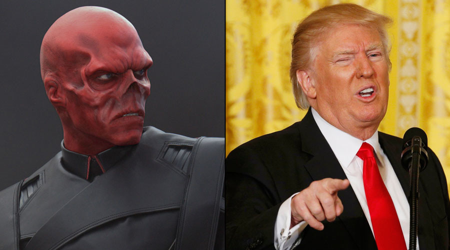 Red Skull or Trump? Trolling Twitter account recasts POTUS as supervillain