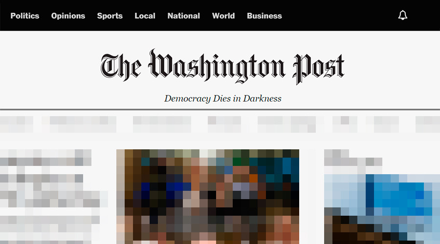 ‘Please buy our failing paper’: WaPo trolled over dramatic new masthead slogan