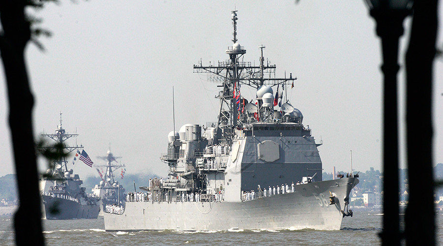 US guided missile cruiser visits Estonian port (VIDEO)