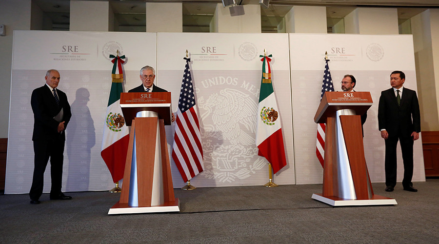 Tillerson & Kelly face ‘tough trip’ to meet with Mexican counterparts