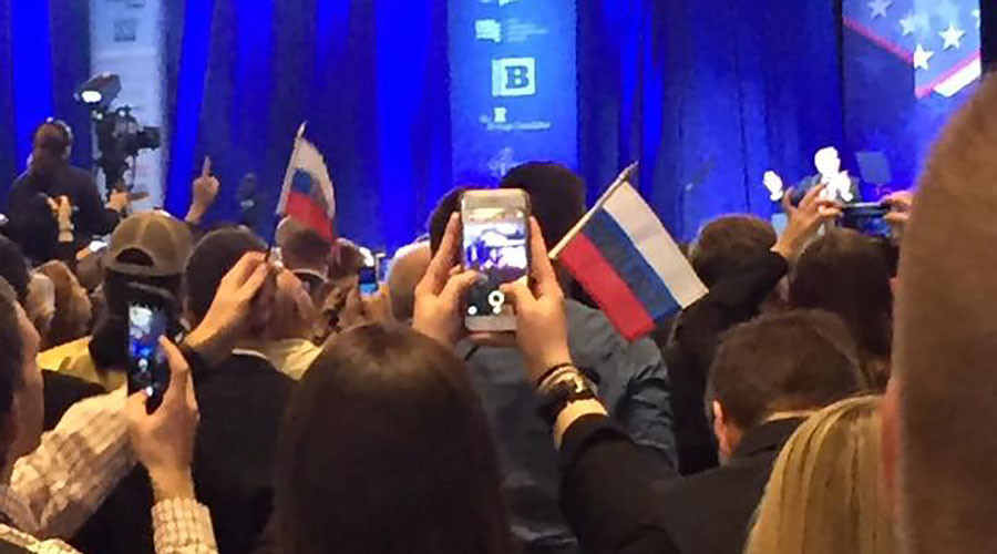 False flags: 'Russian Trump pennants' prank at CPAC causes social media meltdown