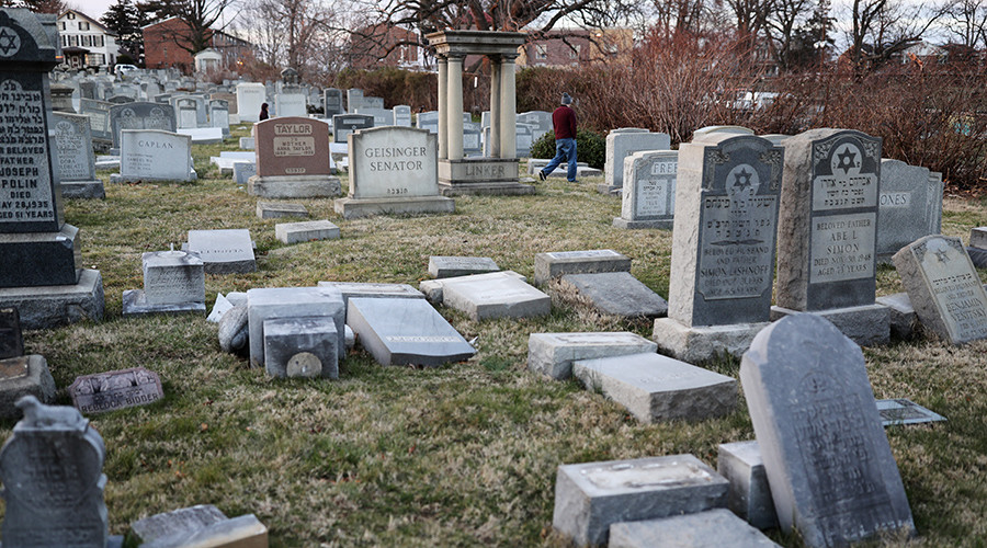 Vandals topple scores of headstones at Jewish cemetery in Philadelphia (VIDEO)