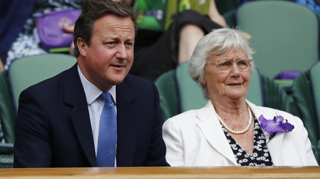 Former Britain's Prime Minister David Cameron with his mother Mary Cameron © Stefan Wermuth