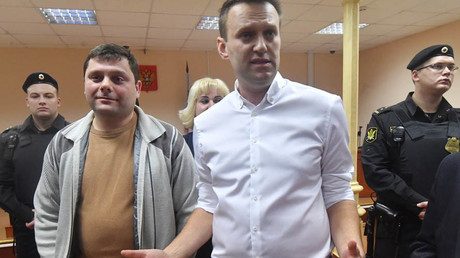 Alexei Navalny after the announcement by the Leninsky District Court of Kirov of its verdict in the Kirovles case. © Alexey Kudenko