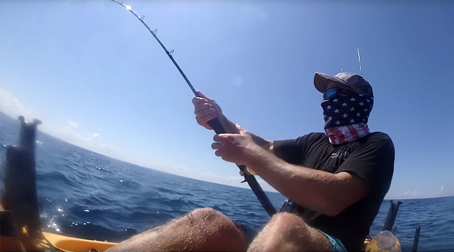 Awesome video shows giant marlin drag kayaker out to sea