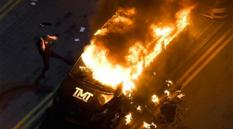 Boxing icon Floyd Mayweather Jr’s van set ablaze during UK tour