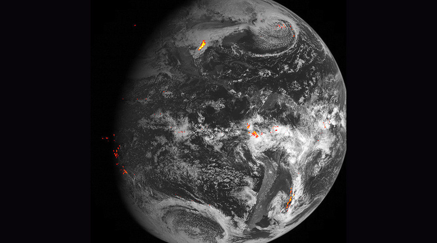The eye on the storm: NASA’s ‘lightning tracker’ satellite captures electrifying footage (VIDEO)