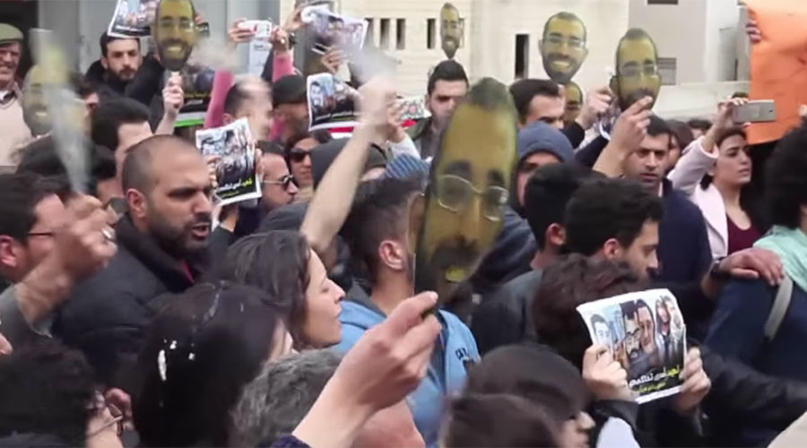 Teargas in West Bank as Palestinians decry death by Israeli forces working with local police (VIDEO)