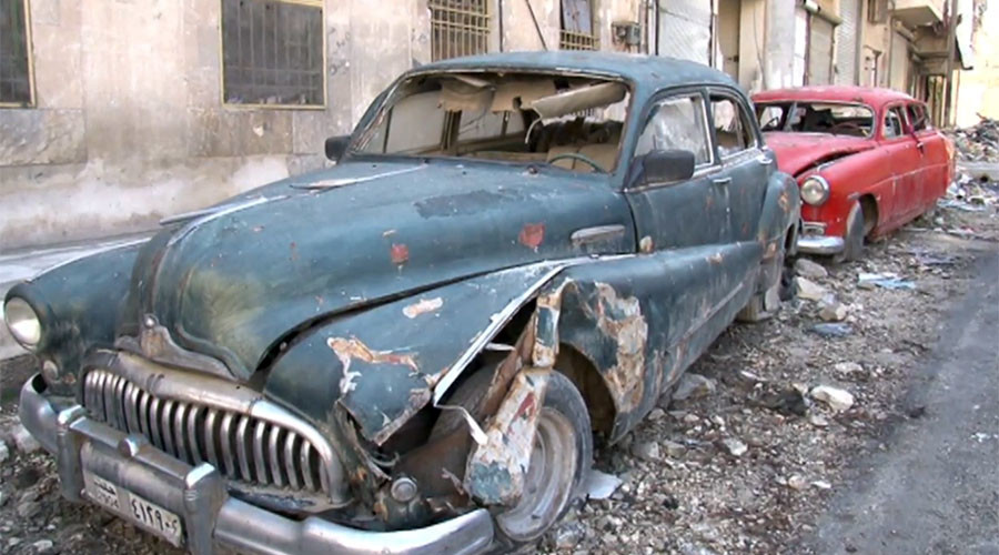 Vintage Aleppo car collector exhibits city's abiding spirit (VIDEO)