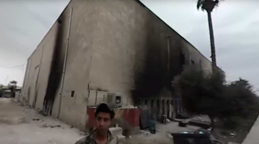 360° Mosul: Ruptly films destroyed museum while mortar rounds fall outside (EXCLUSIVE VIDEO)