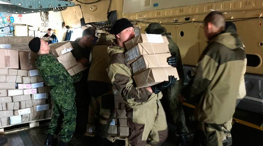 Russian humanitarian aid arrives in Yemen