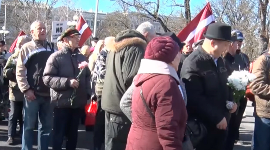 Nationalists & Waffen SS veterans march in Riga to honor fallen Nazi fellows (VIDEO)