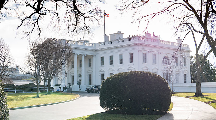 Security alert at White House after reports of person with bomb inside car