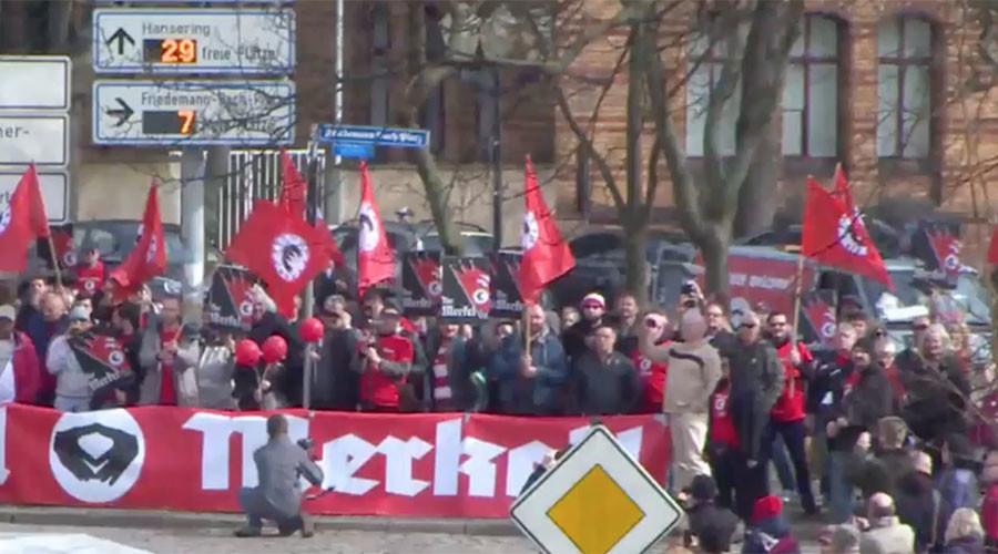 ‘Heil Merkel!’ German city protests visit by chancellor