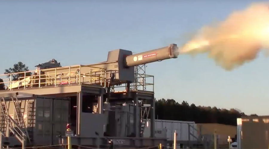 US Navy test fires futuristic railgun (VIDEO)