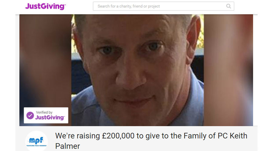 Crowdfunding for police officer murdered in London attack exceeds early target