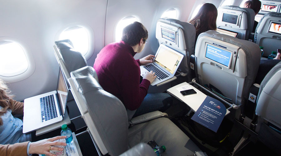 ‘Engage in primitive dialogue’: Airlines sugar the pill & troll electronics travel ban