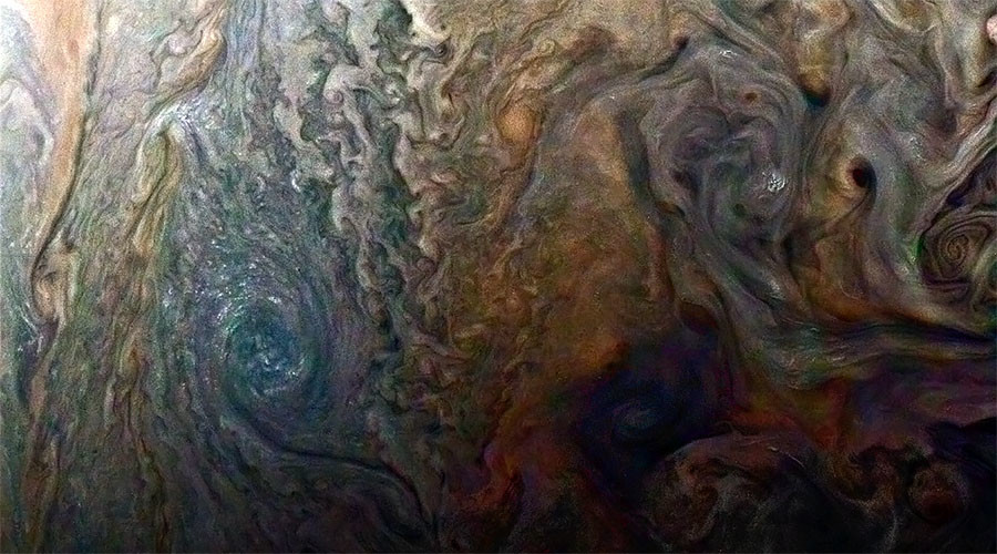 ‘Galaxy of swirling storms’: Juno snaps stunning turbulence over Jupiter (PHOTO)