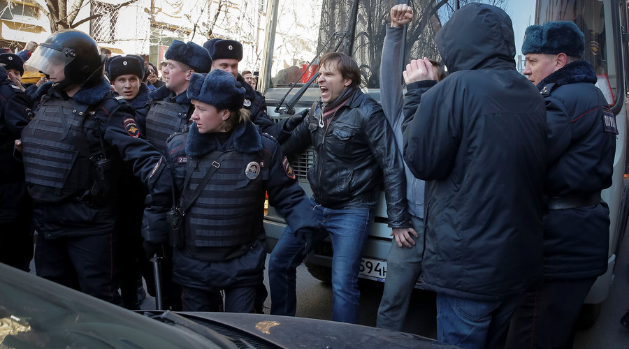 Opposition activists hold protests in several Russian cities