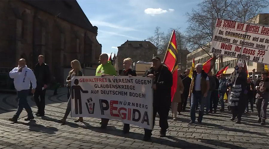 PEGIDA marks anniversary with Nuremberg march against Islamization, EU & Erdogan (VIDEO)