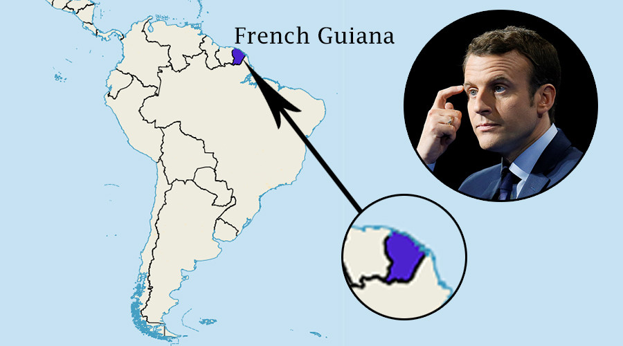 ‘Go learn geography’: Internet goes wild over presidential candidate Macron’s French Guiana mishap