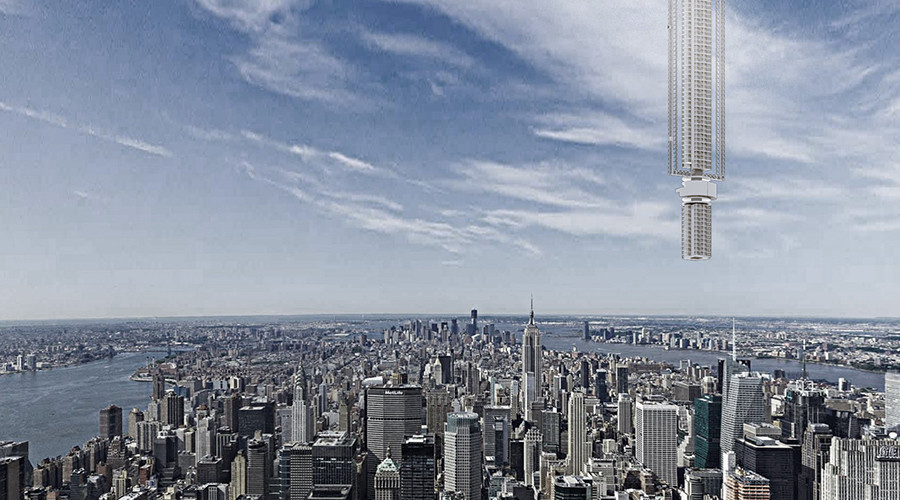 Hang skyscraper from orbiting asteroid: NY architects behind Mars ice station (PHOTOS)