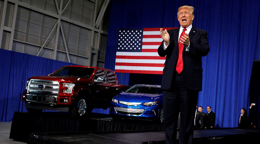 Ford invests $1.2bn in Michigan auto plants as Trump tweets ‘Jobs! Jobs! Jobs!’