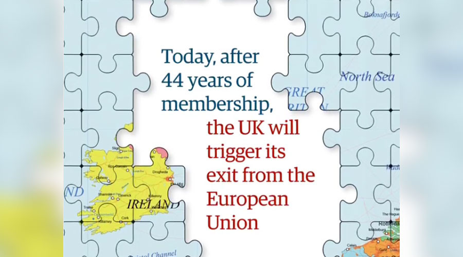 Brex-saw puzzled: Irish baffled by UK annexation in Guardian’s new EU map
