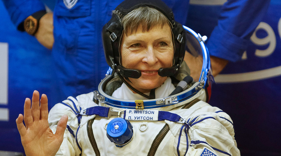 Astronaut Peggy Whitson celebrates female spacewalk record